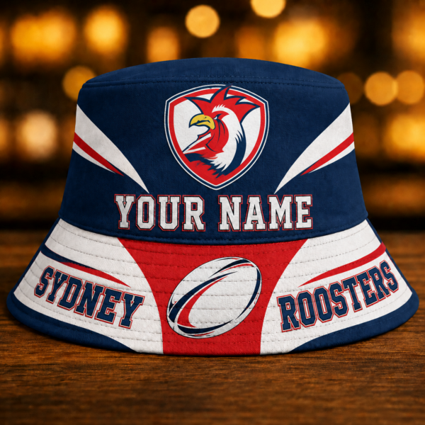 Sydney Roosters NRL Bucket Hat Limited Edition Gift For Fan - LDBH001