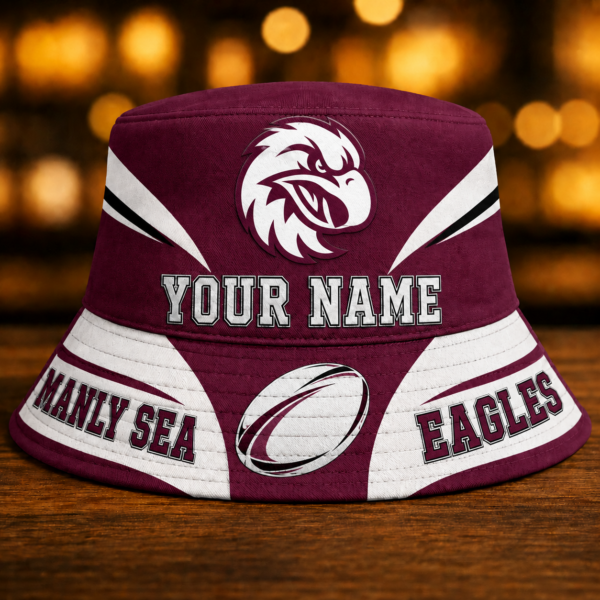 Manly Sea Eagles NRL Bucket Hat Limited Edition Gift For Fan - LDBH001