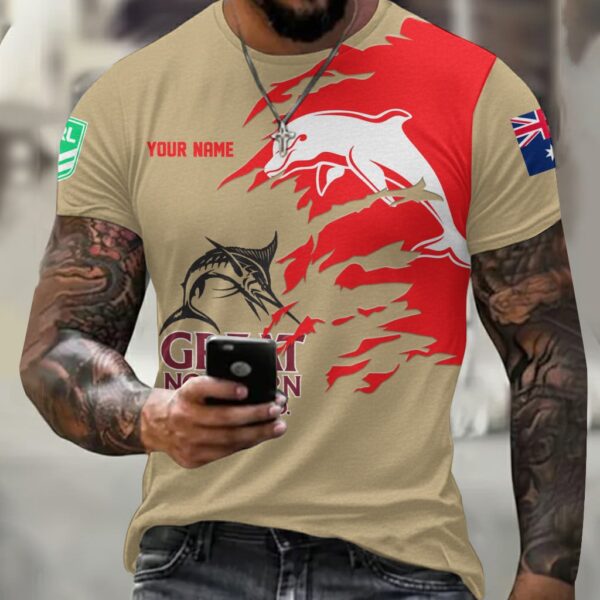 The Dolphins NRL x Great Northern Beer T Shirt Custom Name Gifts For Fans – Limited Edition TSLILY001
