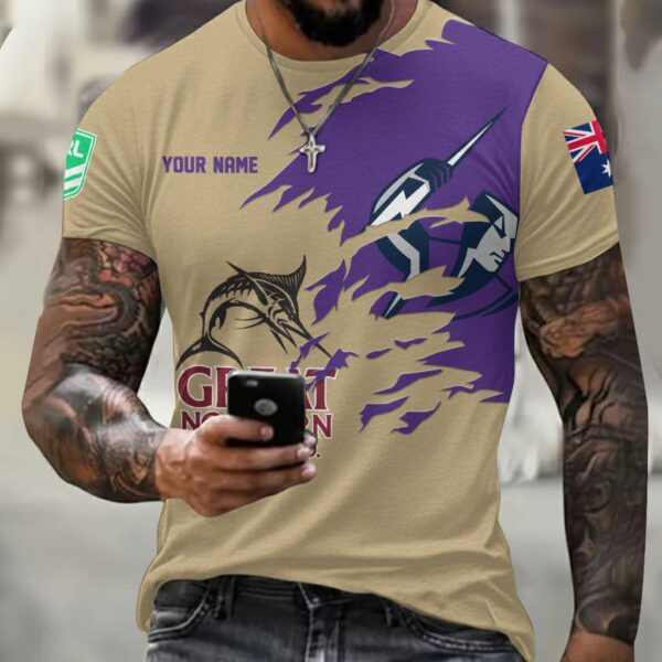 Melbourne Storm NRL x Great Northern Beer T Shirt Custom Name Gifts For Fans – Limited Edition TSLILY001