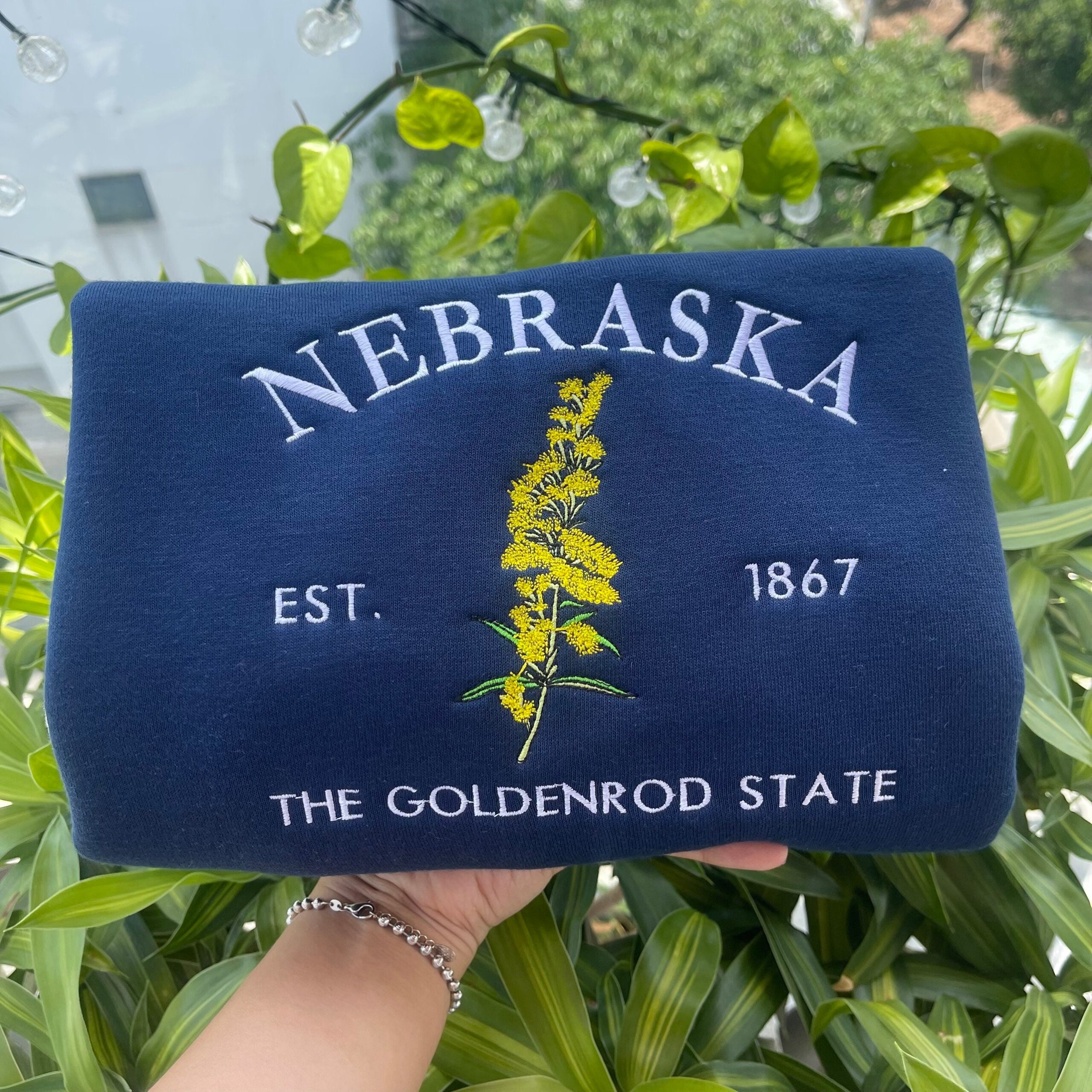 Embroidered Nebraska Goldenrod Sweatshirt