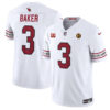Arizona Cardinals #3 Budda Baker White 2023 FUSE With 4-Star C Patch And Jersey