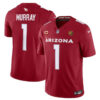 Arizona Cardinals #1 Kyler Murray Red 2023 FUSE With 4-Star C Patch And John Madden Jersey