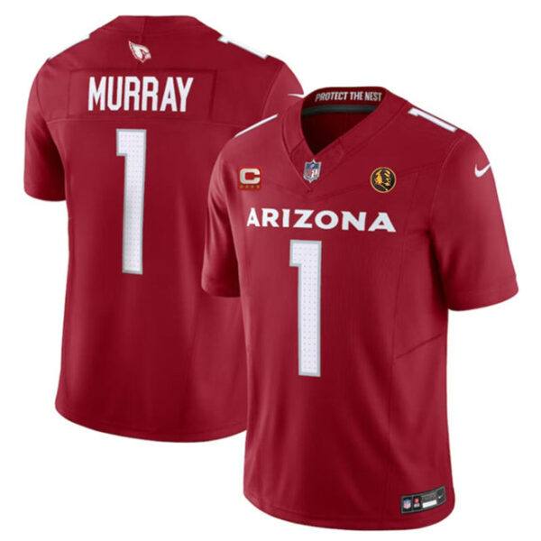 Arizona Cardinals #1 Kyler Murray Red 2023 FUSE With 4-Star C Patch And John Madden Jersey