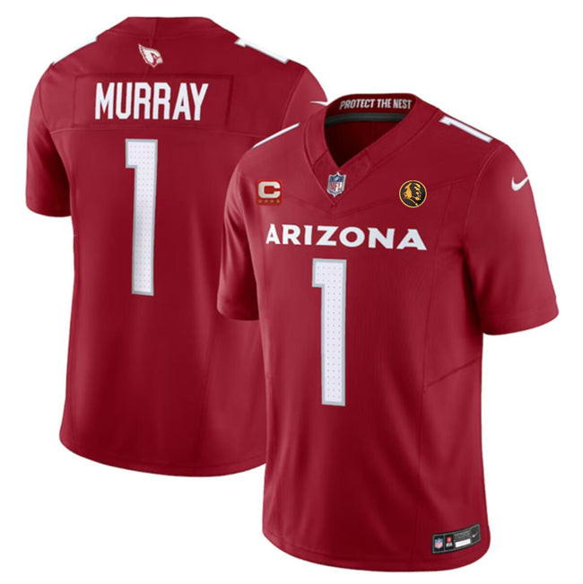 Arizona Cardinals #1 Kyler Murray Red 2023 FUSE With 4-Star C Patch And John Madden Jersey