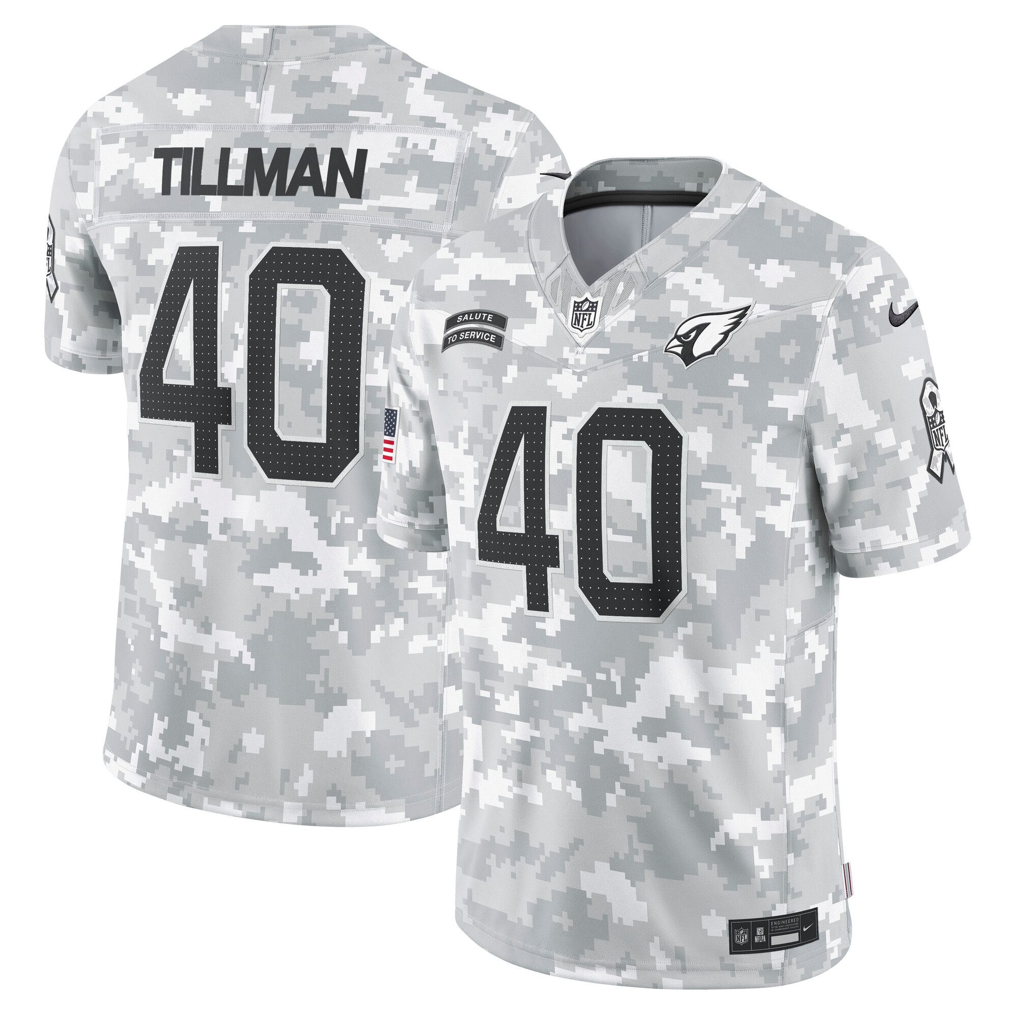 Pat Tillman Arizona Cardinals Nike 2024 Salute To Service Retired Player Limited Jersey Arctic Camo
