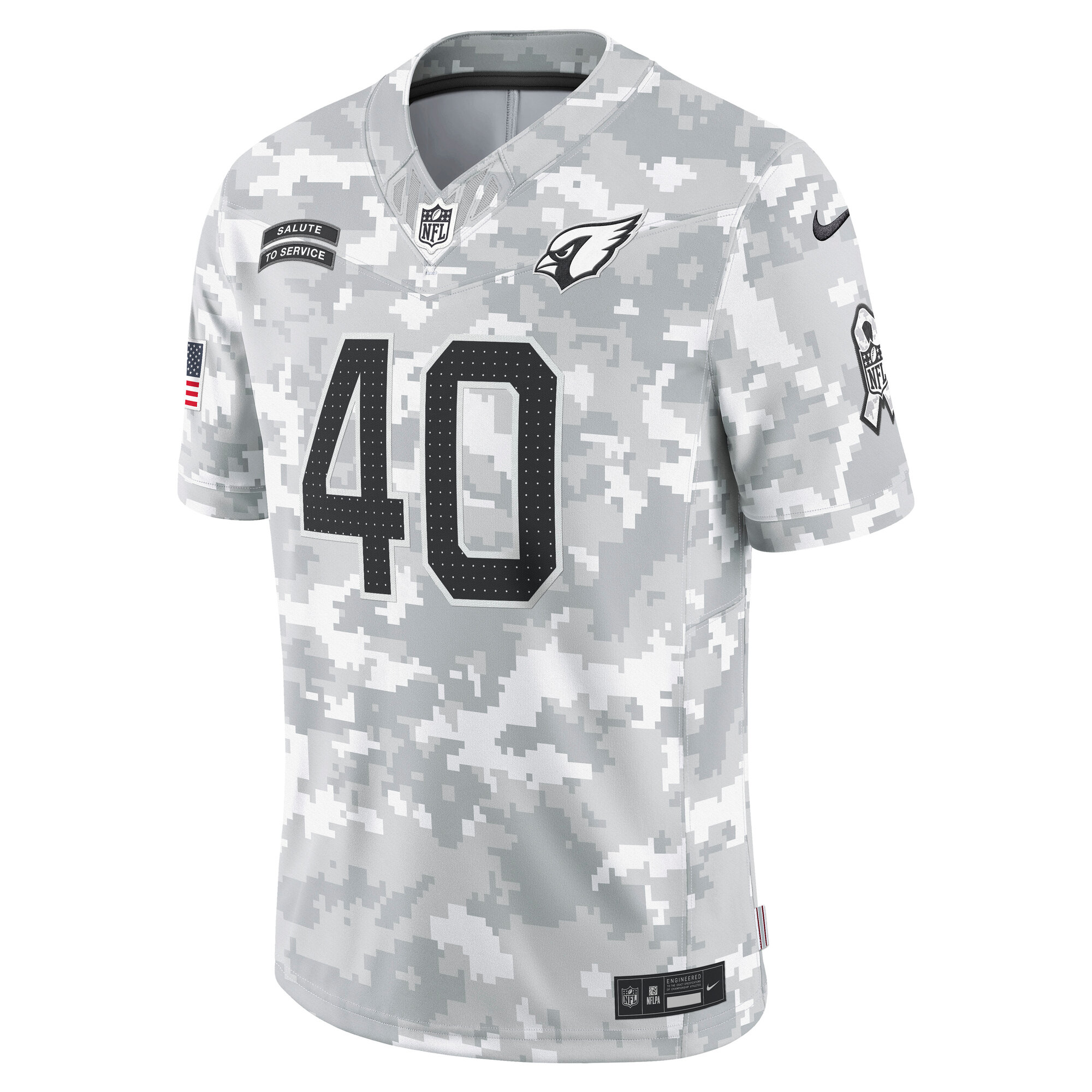 Pat Tillman Arizona Cardinals Nike 2024 Salute To Service Retired Player Limited Jersey Arctic Camo - Image 2