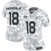 Women Arizona Cardinals #18 Marvin Harrison Jr 2024 FUSE Arctic Camo Salute To Service Limited Football Stitched Jersey