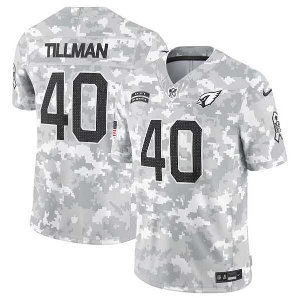 Arizona Cardinals #40 Pat Tillman Arctic Camo 2024 FUSE Salute To Service Limited Football Stitched Jersey
