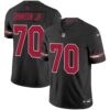 Men’s Arizona Cardinals 2024 Vapor Limited Jersey – All Stitched – Black – Paris Johnson Jr.