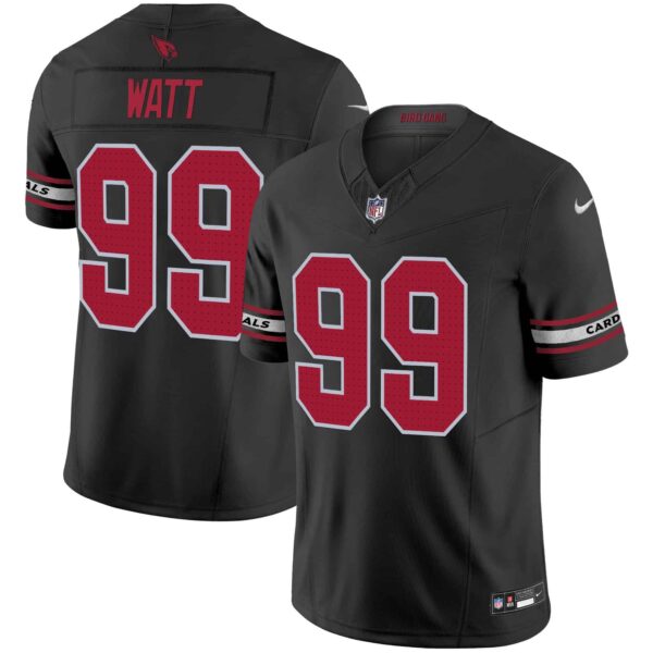 Men’s Arizona Cardinals 2024 Vapor Limited Jersey – All Stitched – Black – J.J. Watt