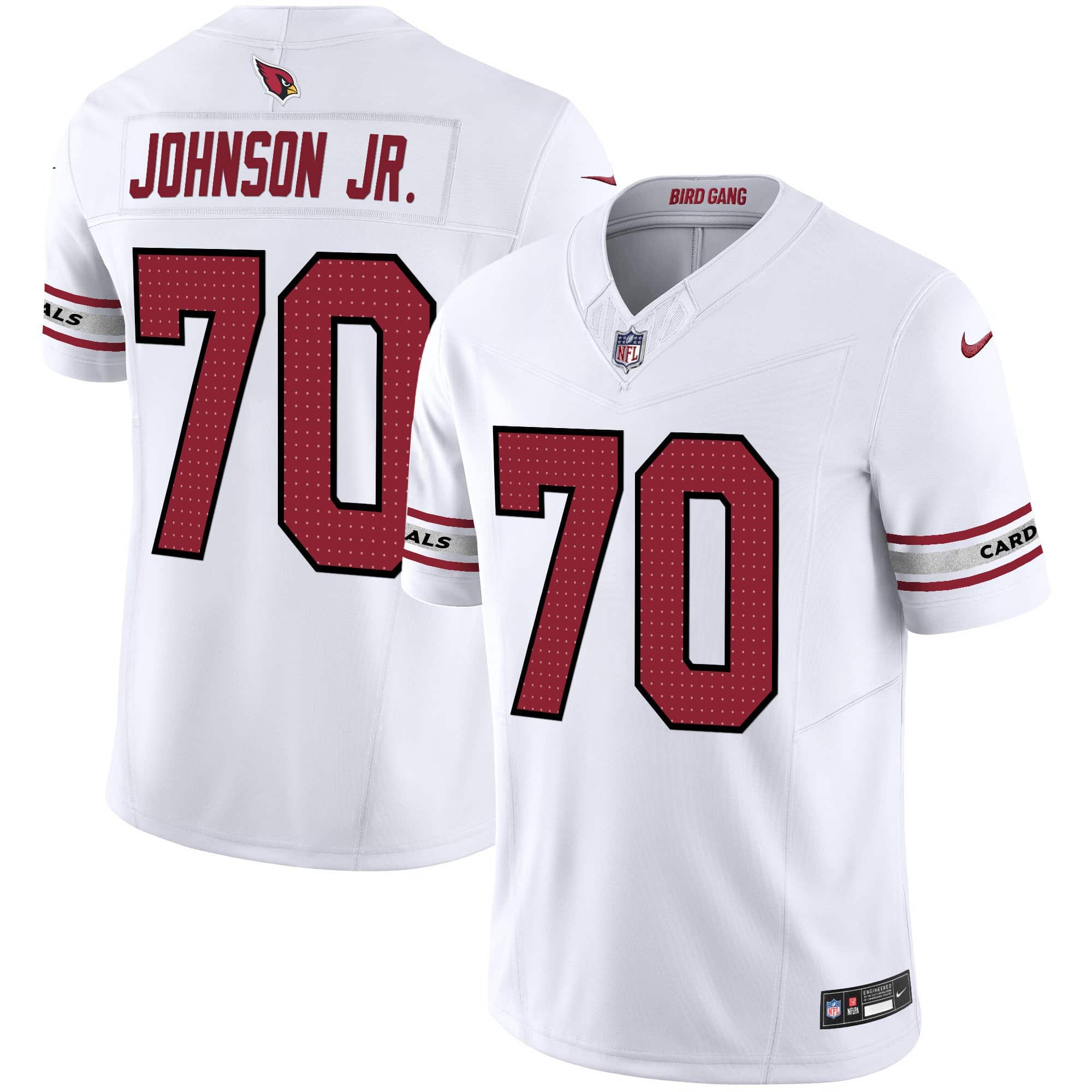 Men’s Arizona Cardinals 2024 Vapor Limited Jersey – All Stitched – White – Paris Johnson Jr.