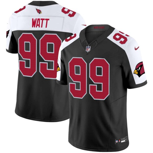 Men’s Arizona Cardinals 2024 Vapor Limited Jersey – All Stitched – Black Alternate – J.J. Watt