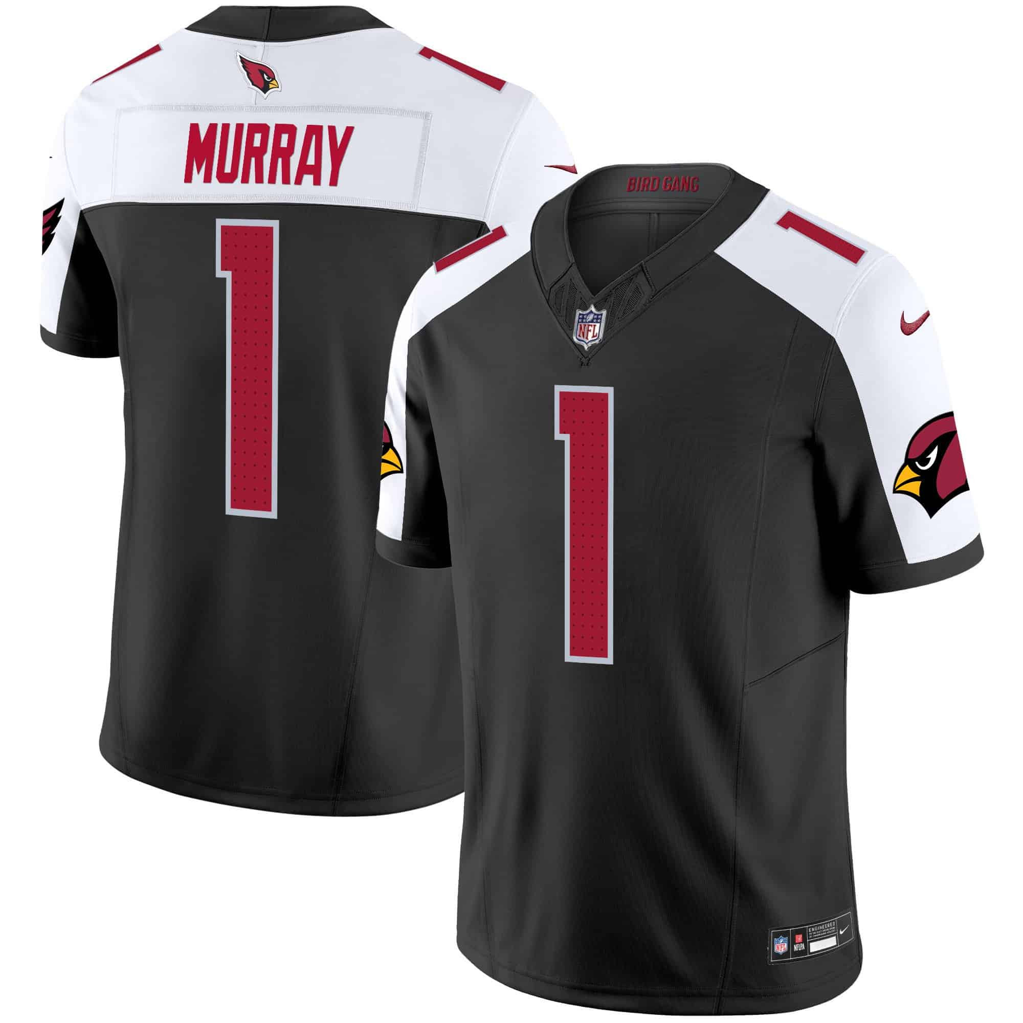 Men’s Arizona Cardinals 2024 Vapor Limited Jersey – All Stitched – Black Alternate – Kyler Murray