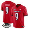 Men’s Louisville Cardinals 2024 Vapor Limited Jersey – All Stitched – Red – Tyler Shough