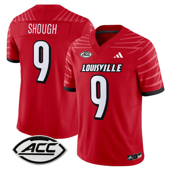 Men’s Louisville Cardinals 2024 Vapor Limited Jersey – All Stitched – Red – Tyler Shough