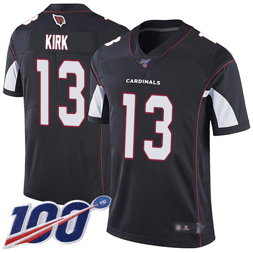 Nike Cardinals #13 Christian Kirk Black Alternate Men’s Stitched NFL 100th Season Vapor Limited Jersey
