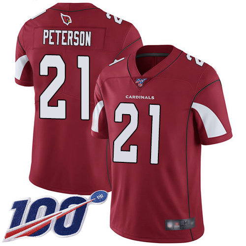 Nike Cardinals #21 Patrick Peterson Red Team Color Men’s Stitched NFL 100th Season Vapor Limited Jersey