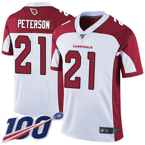 Nike Cardinals #21 Patrick Peterson White Men’s Stitched NFL 100th Season Vapor Limited Jersey