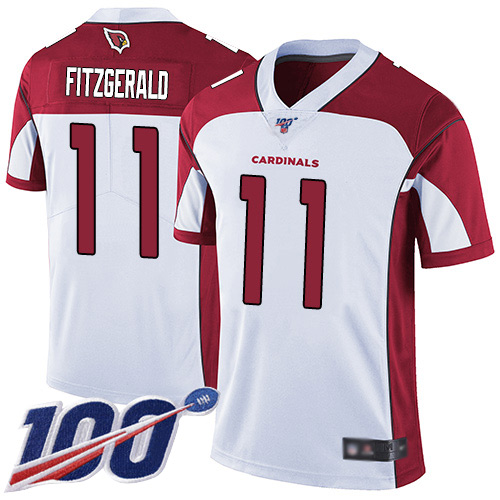 Nike Cardinals #11 Larry Fitzgerald White Men’s Stitched NFL 100th Season Vapor Limited Jersey