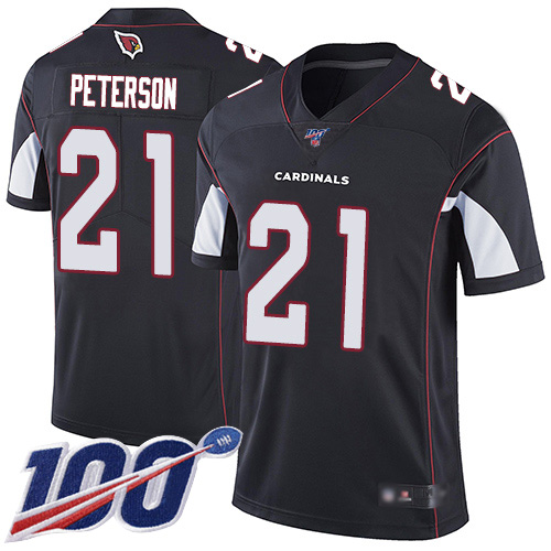 Nike Cardinals #21 Patrick Peterson Black Alternate Men’s Stitched NFL 100th Season Vapor Limited Jersey