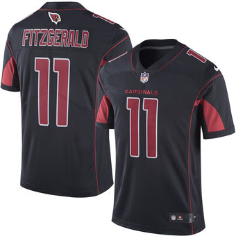 Men’s Arizona Cardinals #11 Larry Fitzgerald Nike Black Color Rush Limited Jersey
