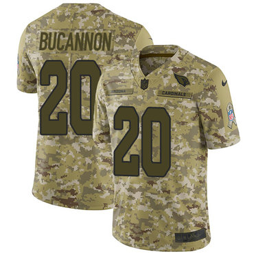 Nike Cardinals #20 Deone Bucannon Camo Men’s Stitched NFL Limited 2018 Salute to Service Jersey