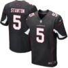 Men’s Arizona Cardinals #5 Drew Stanton Black Alternate NFL Nike Elite Jersey