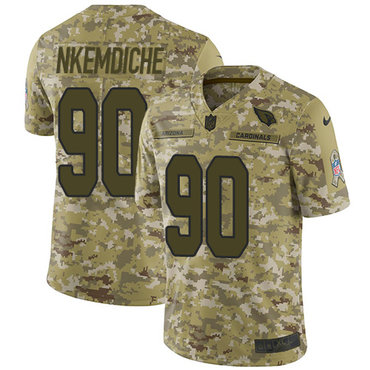 Nike Cardinals #90 Robert Nkemdiche Camo Men’s Stitched NFL Limited 2018 Salute to Service Jersey