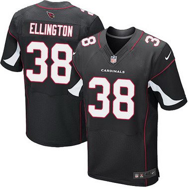 Men’s Arizona Cardinals #38 Andre Ellington Black Alternate NFL Nike Elite Jersey