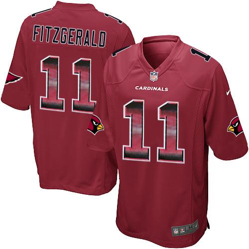 Nike Arizona Cardinals #11 Larry Fitzgerald Red Team Color Men’s Stitched NFL Limited Strobe Jersey