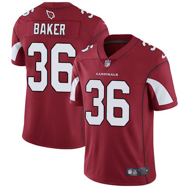Nike Arizona Cardinals #36 Budda Baker Red Team Color Men’s Stitched NFL Vapor Untouchable Limited Jersey