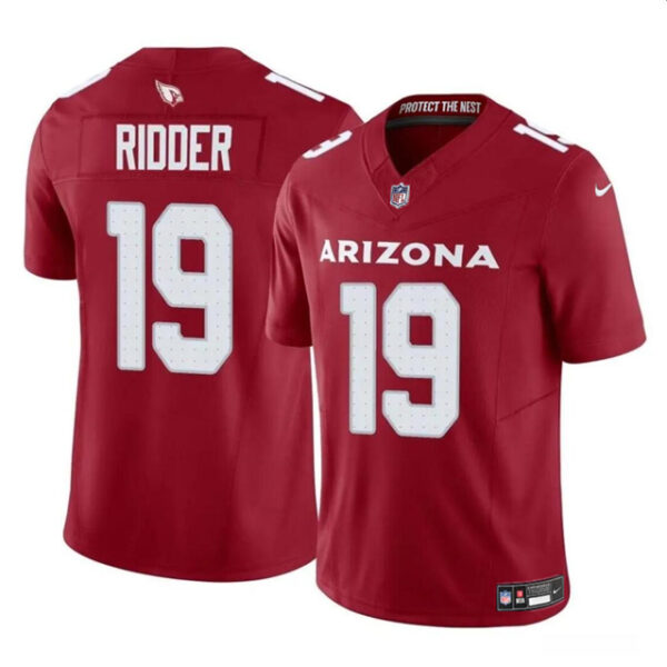 Men’s Arizona Cardinals #19 Desmond Ridder Red 2024 F.U.S.E. Vapor Untouchable Limited Football Stitched Jersey