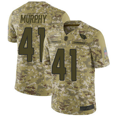 Cardinals #41 Byron Murphy Camo Men’s Stitched Football Limited 2018 Salute to Service Jersey