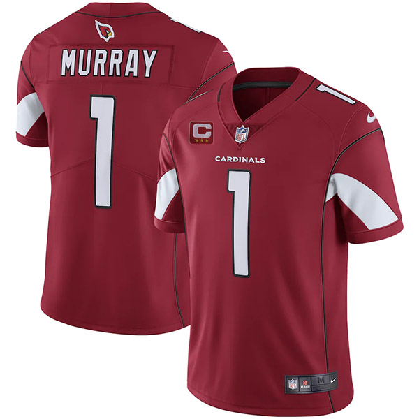 Men’s Arizona Cardinals 2022 #1 Kyler Murray Red With 3-star C Patch Vapor Untouchable Limited Stitched NFL Jersey