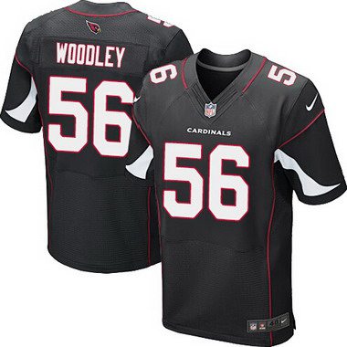 Men’s Arizona Cardinals #56 LaMarr Woodley Black Alternate NFL Nike Elite Jersey