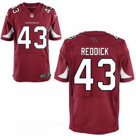 Men’s 2017 NFL Draft Arizona Cardinals #43 Haason Reddick Red Team Color Stitched NFL Nike Elite Jersey