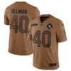 Men’s Arizona Cardinals #40 Pat Tillman 2023 Brown Salute To Service Limited Football Stitched Jersey