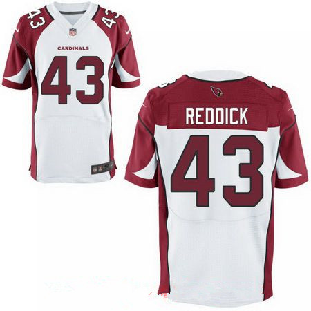 Men’s 2017 NFL Draft Arizona Cardinals #43 Haason Reddick White Road Stitched NFL Nike Elite Jersey