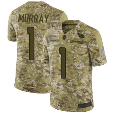 Cardinals #1 Kyler Murray Camo Men’s Stitched Football Limited 2018 Salute to Service Jersey