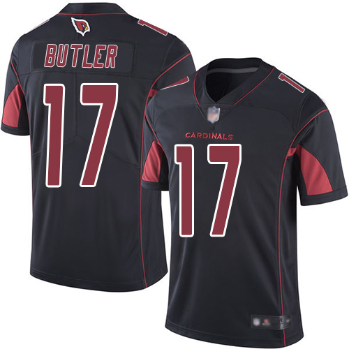 Cardinals #17 Hakeem Butler Black Men’s Stitched Football Limited Rush Jersey