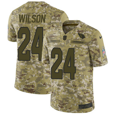 Nike Cardinals #24 Adrian Wilson Camo Men’s Stitched NFL Limited 2018 Salute to Service Jersey