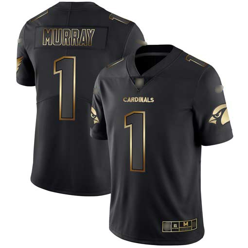 Cardinals #1 Kyler Murray Black Gold Men’s Stitched Football Vapor Untouchable Limited Jersey