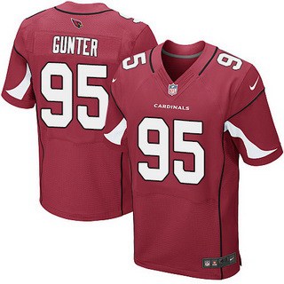 Men’s Arizona Cardinals #95 Rodney Gunter Red Team Color NFL Nike Elite Jersey