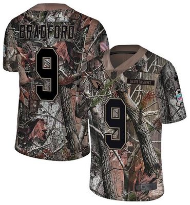 Nike Cardinals #9 Sam Bradford Camo Men’s Stitched NFL Limited Rush Realtree Jersey