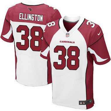 Men’s Arizona Cardinals #38 Andre Ellington White Road NFL Nike Elite Jersey