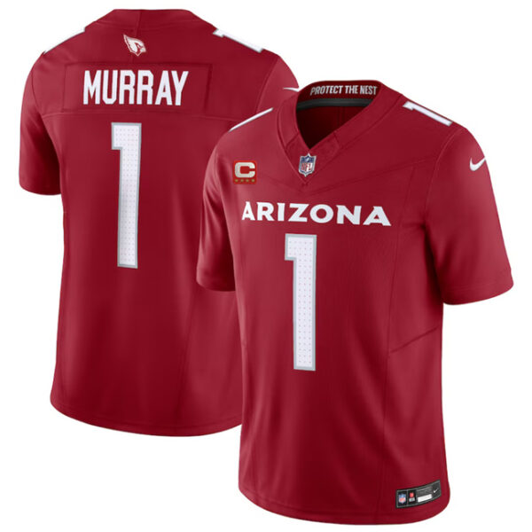 Men’s Arizona Cardinals #1 Kyler Murray Red 2023 F.U.S.E. With 4-Star C Patch Vapor Untouchable F.U.S.E. Limited Football Stitched Jersey