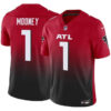 Atlanta Falcons #1 Darnell Mooney Red Black 2024 FUSE Vapor Untouchable Limited Jersey