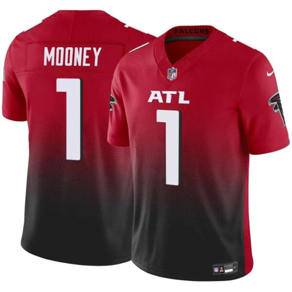 Atlanta Falcons #1 Darnell Mooney Red Black 2024 FUSE Vapor Untouchable Limited Jersey