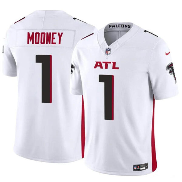 Atlanta Falcons #1 Darnell Mooney White 2024 FUSE Vapor Untouchable Limited Jersey